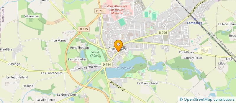 localisation de l'entreprise L'INSTITUT CL à COMBOURG
