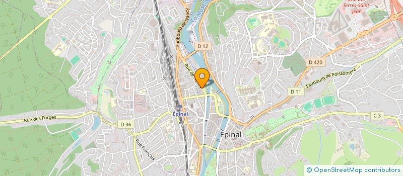 localisation de l'entreprise L'INSTITUT D'AURELIE  EPINAL