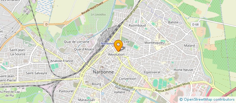 localisation de l'entreprise L'INSTITUT D'ELLEN à NARBONNE