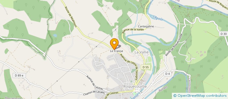 localisation de l'entreprise L'INSTITUT D'EUGENIE à LACROUZETTE