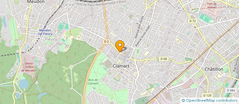 localisation de l'entreprise L'INSTITUT D'HELENE à CLAMART