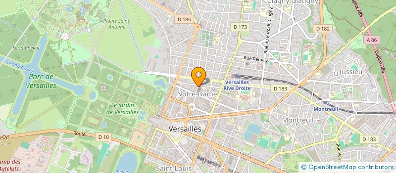 localisation de l'entreprise L INSTITUT DE L ONGLE à VERSAILLES