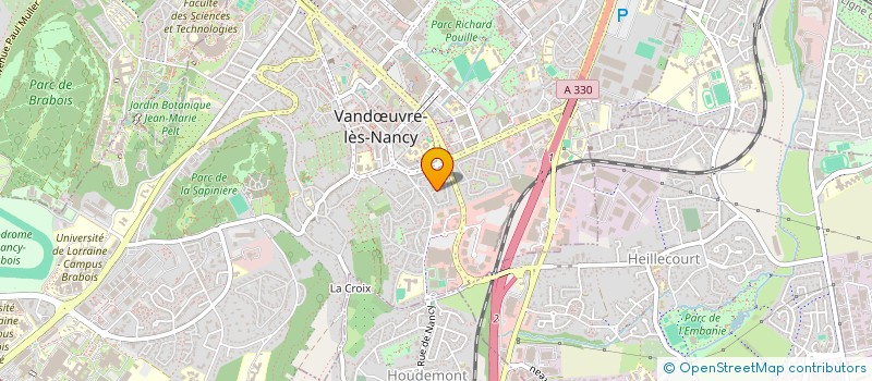 localisation de l'entreprise L'INSTITUT DE MADAME à VANDŒUVRE-LES-NANCY