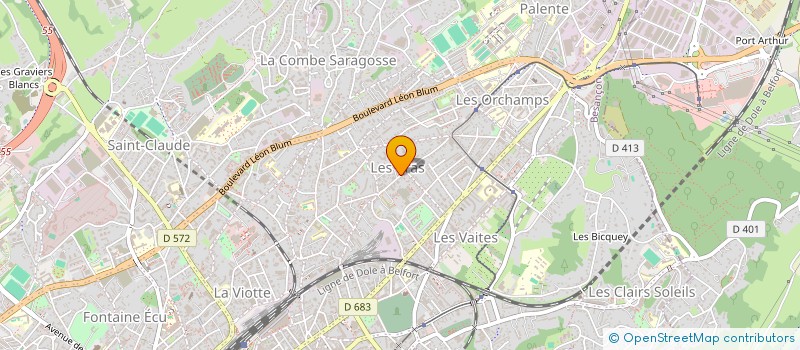 localisation de l'entreprise L'INSTITUT DE SYHAME à BESANCON