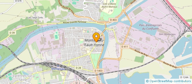 localisation de l'entreprise L'INSTITUT DU BRONZAGE ET DE L'ESTHETIQUE  MONTEREAU-FAULT-YONNE