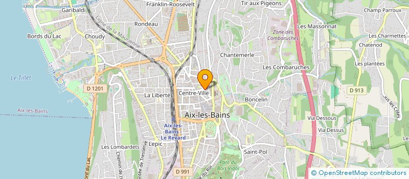 localisation de l'entreprise L'INSTITUT DU LOUVRE à AIX-LES-BAINS