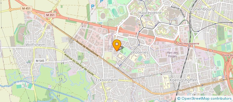 localisation de l'entreprise L'INSTITUT DU PARC à STRASBOURG