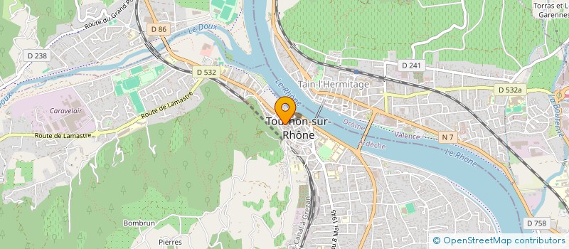 localisation de l'entreprise L'INSTITUT DU SOURCIL à TOURNON-SUR-RHONE