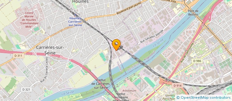 localisation de l'entreprise L'INSTITUT DU SPA  CARRIERES-SUR-SEINE