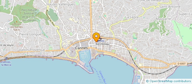 localisation de l'entreprise L'INSTITUT G.M à CANNES