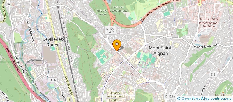 localisation de l'entreprise L'INSTITUT HERA  MONT-SAINT-AIGNAN