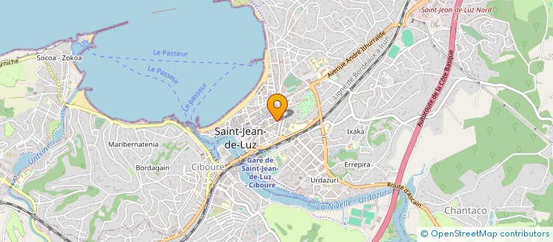 localisation de l'entreprise L'INSTITUT MURIEL à SAINT-JEAN-DE-LUZ