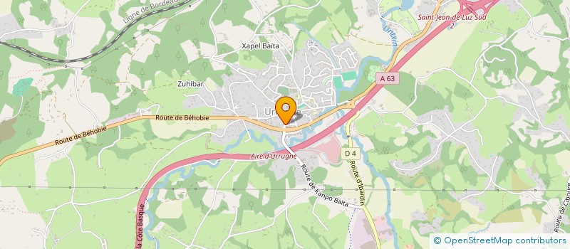 localisation de l'entreprise L'INSTITUT PAR VANESSA  URRUGNE