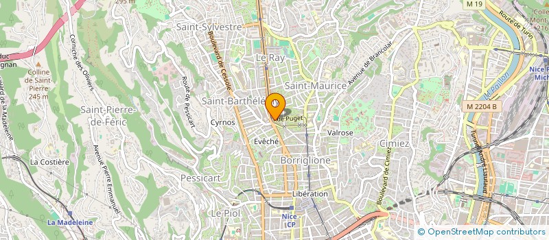 localisation de l'entreprise L'INSTITUT S à NICE