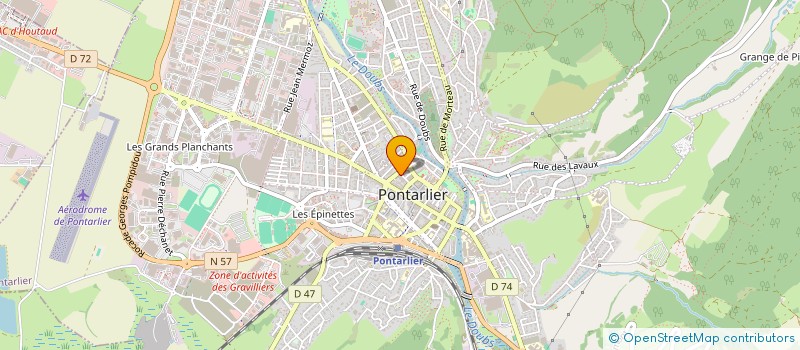 localisation de l'entreprise L'INSTITUTION BEAUTE à PONTARLIER