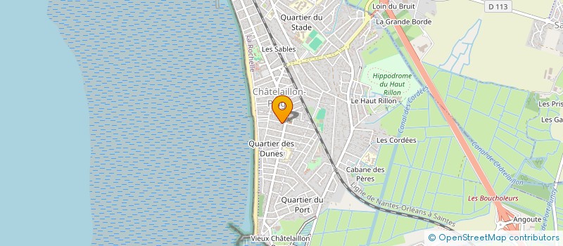 localisation de l'entreprise L'INTEMP'OREL à CHATELAILLON-PLAGE