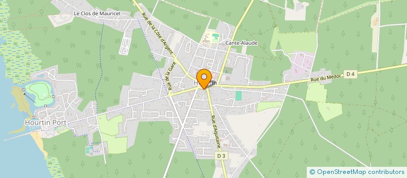 localisation de l'entreprise L'INTEMPOR'L  HOURTIN