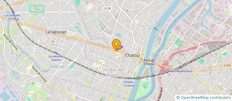 localisation de l'entreprise L'INTEMPOREL  CHATOU