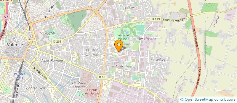 localisation de l'entreprise L'INTENDANCE  VALENCE