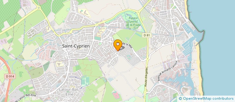 localisation de l'entreprise L'INTENDANCE  SAINT-CYPRIEN