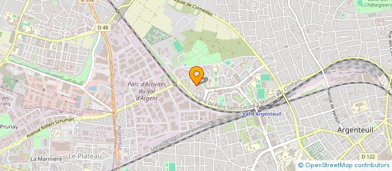 localisation de l'entreprise L'INTENTION  ARGENTEUIL