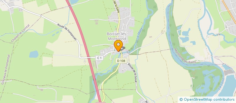 localisation de l'entreprise L'INTENTION  BOISSET-LES-MONTROND