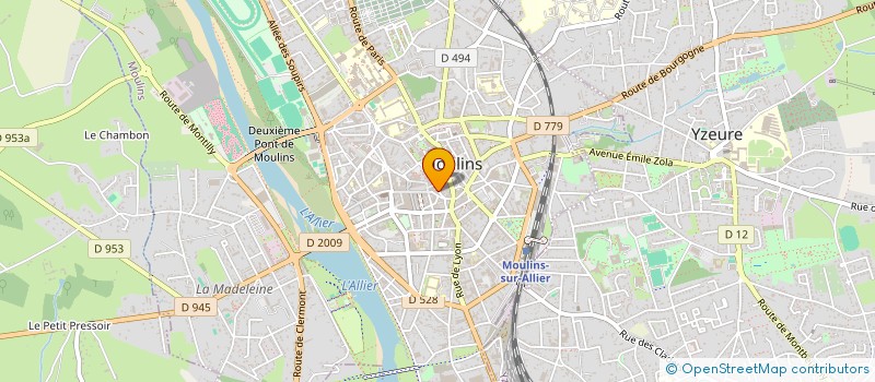 localisation de l'entreprise L'INTER-MITEMPS  MOULINS