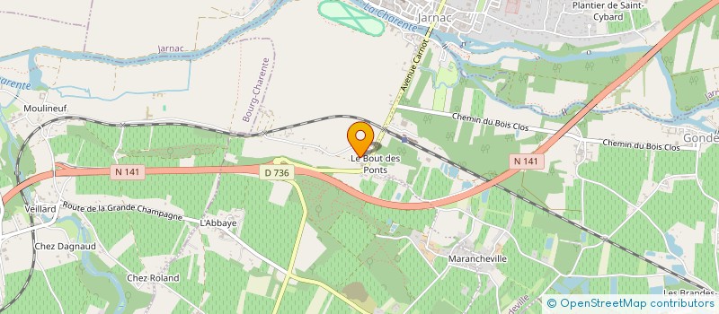 localisation de l'entreprise L'INTERDIT  MAINXE-GONDEVILLE