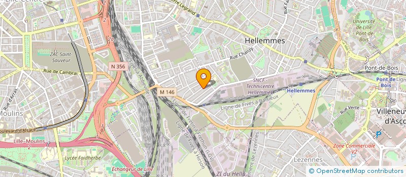 localisation de l'entreprise L'INTERLUDE à LILLE