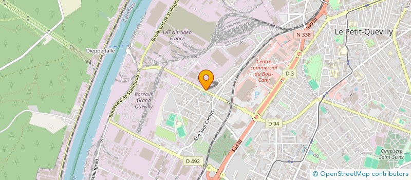 localisation de l'entreprise L INTERLUDE  LE GRAND-QUEVILLY