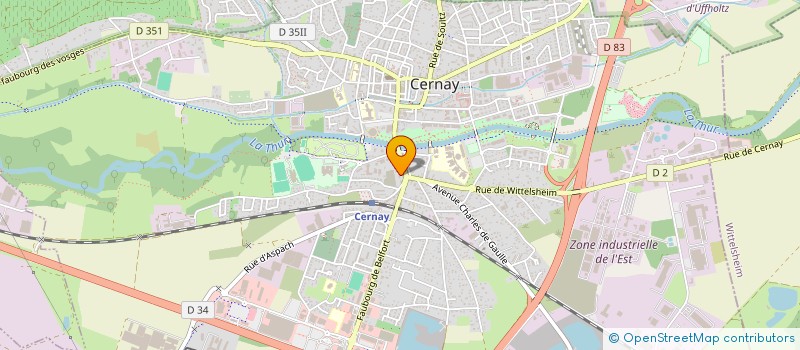 localisation de l'entreprise L'INTERMEDIAIRE à CERNAY