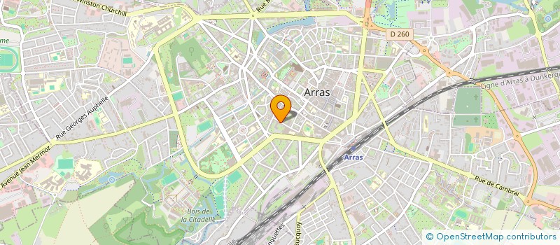 localisation de l'entreprise L'INTERN'CLUB à ARRAS