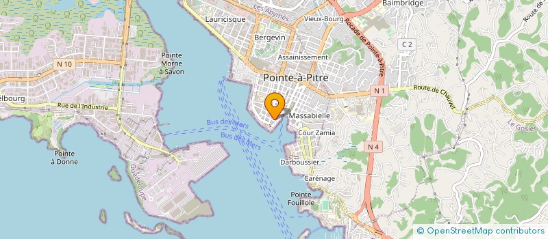 localisation de l'entreprise L'INTERNATIONAL CHANGE à POINTE A PITRE