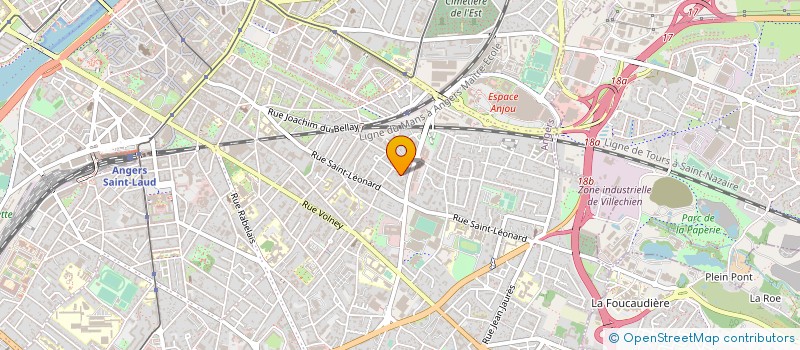 localisation de l'entreprise L'INTERVALLE à ANGERS