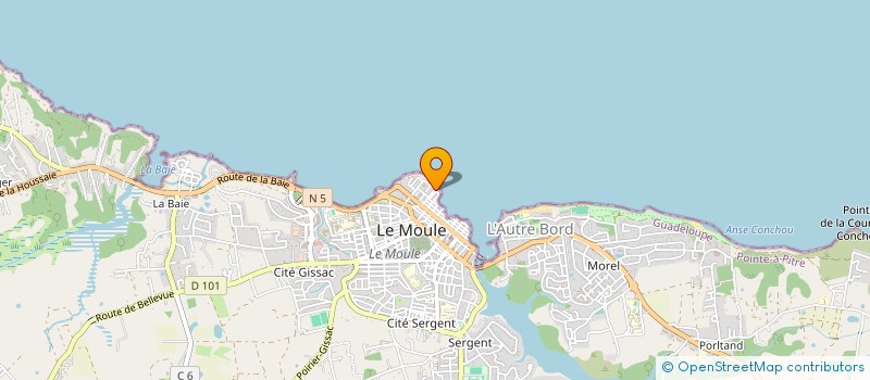 localisation de l'entreprise L'INTIMITE à LE MOULE