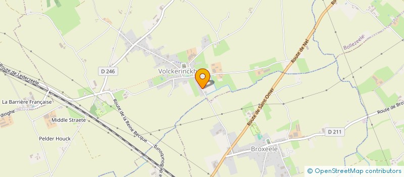 localisation de l'entreprise L INTREPIDE ASSOCIATION DE CHASSE LOCALE DE VOLCKERINCKHOVE à VOLCKERINCKHOVE