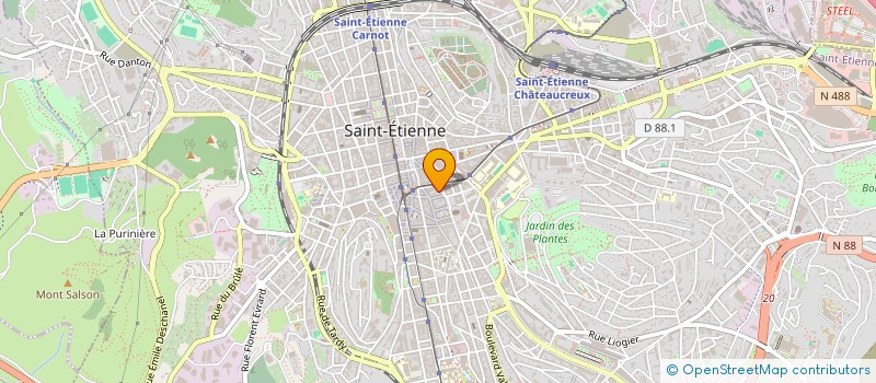 localisation de l'entreprise L'INTRIGUE  SAINT-ETIENNE