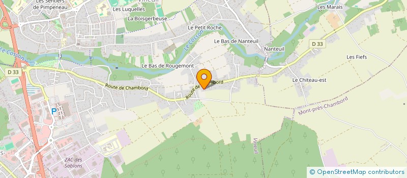 localisation de l'entreprise L'INTRUSE à VINEUIL