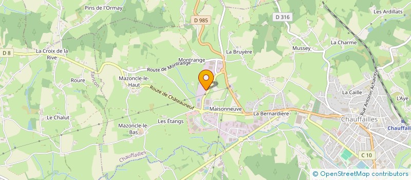 localisation de l'entreprise L'INTUI'TIF à CHAUFFAILLES