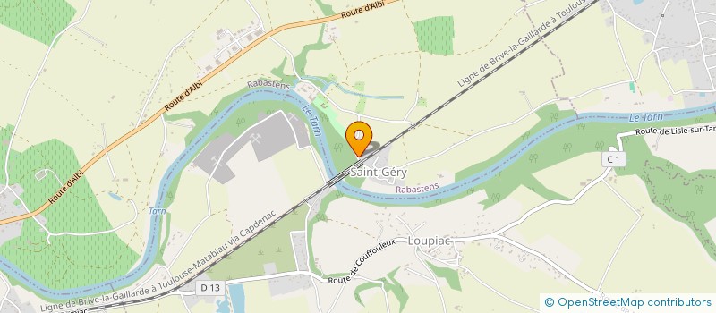 localisation de l'entreprise L'INUTILE  RABASTENS