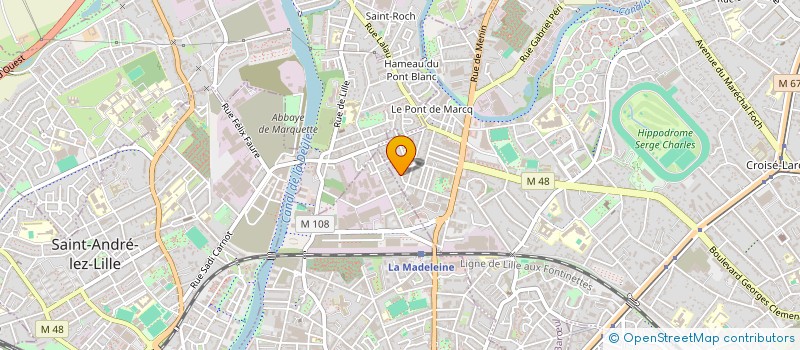 localisation de l'entreprise L INVENTAIRE à MARCQ-EN-BARŒUL