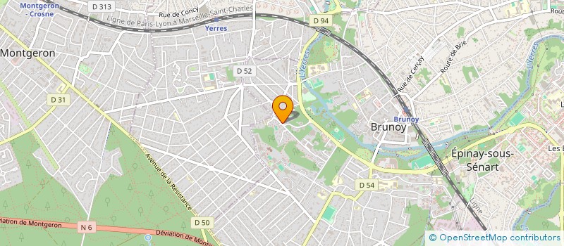 localisation de l'entreprise L'INVESTIGATION GEOTECHNIQUE à BRUNOY