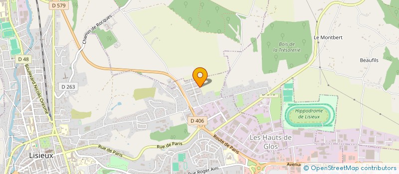 localisation de l'entreprise L'IRIS à LISIEUX