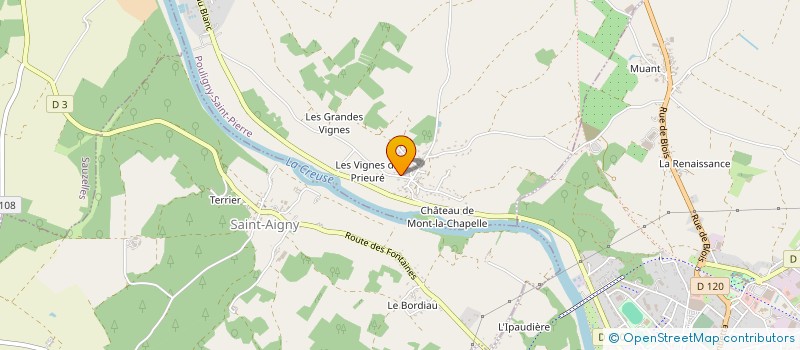 localisation de l'entreprise 'L'IRIS' SOCIETE DES PECHEURS à POULIGNY-SAINT-PIERRE