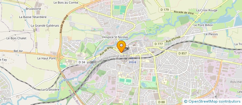 localisation de l'entreprise L'IROISE  VITRE