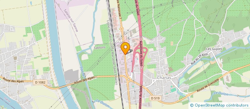 localisation de l'entreprise L'ISERINE  CHANAS