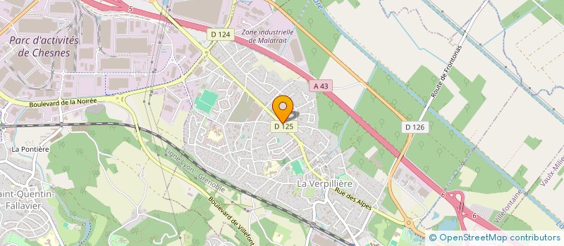 localisation de l'entreprise L'ISEROISE DE SECURITE  LA VERPILLIERE