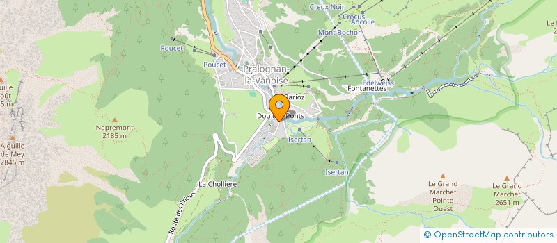 localisation de l'entreprise L'ISERTAN à PRALOGNAN-LA-VANOISE