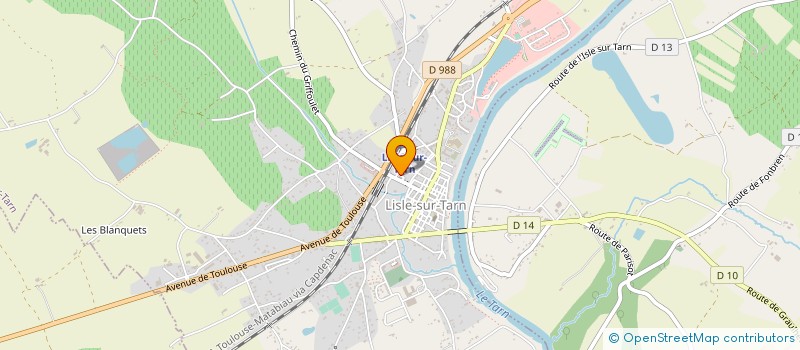 localisation de l'entreprise L'ISLE AUX PAINS à LISLE-SUR-TARN