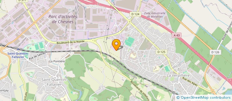localisation de l'entreprise L'ISLE D'ABEAU 1 à SAINT-QUENTIN-FALLAVIER
